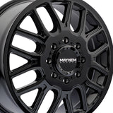 1 X MAYHEM COGENT DUALLY 17X6.5 8-200 142 Hub -142 Offset Black Wheel Rim