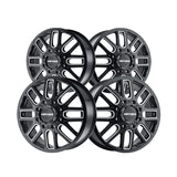 1 X MAYHEM COGENT DUALLY 20X8.25 8-200 142 Hub 115 Offset Black Wheel Rim