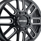 1 X MAYHEM COGENT DUALLY 22X8.25 8-165.1 121.3 Hub 115 Offset Black Wheel Rim