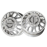 1 X MAYHEM COGENT DUALLY 17X6.5 8-165.1 121.3 Hub -142 Offset Silver Wheel Rim