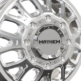 1 X MAYHEM COGENT DUALLY 17X6.5 8-165.1 121.3 Hub -142 Offset Silver Wheel Rim