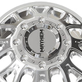 1 X MAYHEM COGENT DUALLY 17X6.5 8-165.1 121.3 Hub -142 Offset Silver Wheel Rim