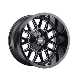 1 X MAYHEM COGENT 20X12 8-165.1 0 Hub -51 Offset Black Wheel Rim