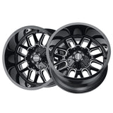 1 X MAYHEM COGENT 20X9 5x127/5x139.7 87.1 Hub 18 Offset Gloss Black/Milled Spokes Wheel Rim