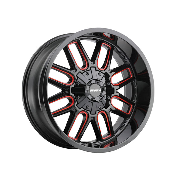 1 X MAYHEM COGENT 22X10 8-165.1/8-170 130.8 Hub -19 Offset Black Wheel Rim