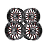 1 X MAYHEM COGENT 20X9 6-135/6-139.7 106 Hub 18 Offset Black Wheel Rim
