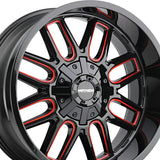 1 X MAYHEM COGENT 17X9 5-127/5-139.7 87.1 Hub -12 Offset Black Wheel Rim