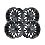 1 X MAYHEM COGENT 17X9 8-170 0 Hub -12 Offset Black Wheel Rim