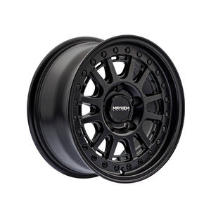 1 X MAYHEM COMPASS 15X7 5-100 0 Hub 15 Offset Black Wheel Rim