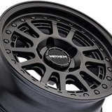1 X MAYHEM COMPASS 15X7 5-100 0 Hub 15 Offset Black Wheel Rim