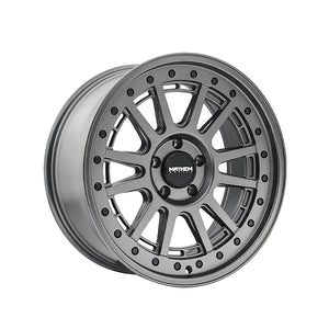1 X MAYHEM COMPASS 17X9 5-127 78.1 Hub -6 Offset Gray Wheel Rim