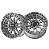 1 X MAYHEM COMPASS 17X9 5-127 78.1 Hub -6 Offset Gray Wheel Rim