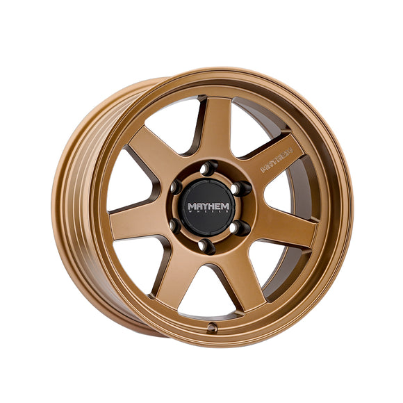 1 X MAYHEM CONVOY 17X9 6-135 87.1 Hub -6 Offset Bronze Wheel Rim
