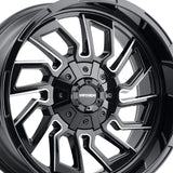 1 X MAYHEM FLYWHEEL 22X10 5-127/5-139.7 87.1 Hub -19 Offset Black Wheel Rim