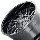 1 X MAYHEM FLYWHEEL 22X10 5-127/5-139.7 87.1 Hub -19 Offset Black Wheel Rim