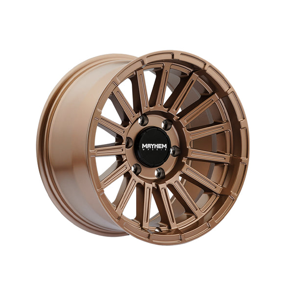 1 X MAYHEM GRANITE 17X9 5-127 78.1 Hub 0 Offset Bronze Wheel Rim