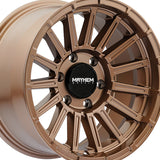 1 X MAYHEM GRANITE 17X9 6-135 87.1 Hub 0 Offset Bronze Wheel Rim