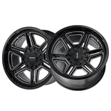 1 X MAYHEM HERMOSA 20X10 8-165.1 130.8 Hub -25 Offset Black Wheel Rim