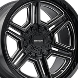 1 X MAYHEM HERMOSA 20X10 8-165.1 130.8 Hub -25 Offset Black Wheel Rim