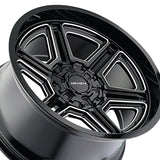 1 X MAYHEM HERMOSA 20X12 5-127/5-139.7 87 Hub -44 Offset Black Wheel Rim