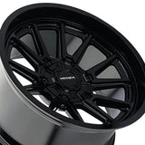 1 X MAYHEM INTREPID 18X9 6-135/6-139.7 106 Hub -12 Offset Black Wheel Rim