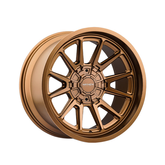 1 X MAYHEM INTREPID 18X9 8-180 124.1 Hub -12 Offset Bronze Wheel Rim
