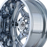 1 X MAYHEM MONSTIR 20X8.25 8x200 142 Hub 127 Offset Inner Chrome Wheel Rim