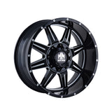 1 X MAYHEM MONSTIR 22X10 6-135/6-139.7 106 Hub -19 Offset Black Wheel Rim