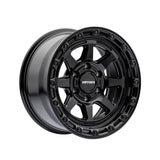 1 X MAYHEM RIDGELINE 17X8.5 6-139.7 106.1 Hub 6 Offset Black Wheel Rim