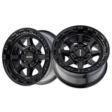 1 X MAYHEM RIDGELINE 17X8.5 6-139.7 106.1 Hub -6 Offset Black Wheel Rim