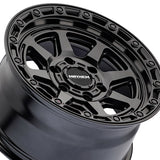 1 X MAYHEM RIDGELINE 17X8.5 6-139.7 106.1 Hub 6 Offset Black Wheel Rim
