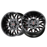 1 X MAYHEM TRIPWIRE 20X9 8-165.1 130.8 Hub 18 Offset Black Wheel Rim