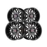 1 X MAYHEM TRIPWIRE 20X9 8-165.1 130.8 Hub 18 Offset Black Wheel Rim