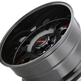 1 X MAYHEM TRIPWIRE 20X9 8-165.1 130.8 Hub 18 Offset Black Wheel Rim