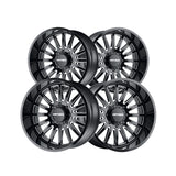 1 X MAYHEM UTOPIA 20X9 8-165.1 125.2 Hub 18 Offset Black Wheel Rim