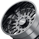 1 X MAYHEM UTOPIA 20X9 8-165.1 125.2 Hub 18 Offset Black Wheel Rim