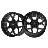 1 X MAYHEM VANQUISH 22X10 6-135/6-139.7 106.1 Hub -19 Offset Black Wheel Rim
