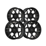 1 X MAYHEM VANQUISH 22X10 6-135/6-139.7 106.1 Hub -19 Offset Black Wheel Rim