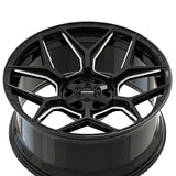 1 X MAYHEM VANQUISH 20X9 6-135/6-139.7 106.1 Hub 0 Offset Black Wheel Rim