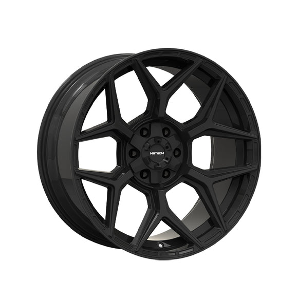 1 X MAYHEM VANQUISH 20X9 6-135/6-139.7 106.1 Hub 0 Offset Black Wheel Rim