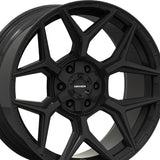 1 X MAYHEM VANQUISH 22X10 6-135/6-139.7 106.1 Hub -19 Offset Black Wheel Rim