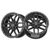 1 X MAYHEM VECTOR 20X9 8x165.1 125.2 Hub 18 Offset Gloss Black Wheel Rim