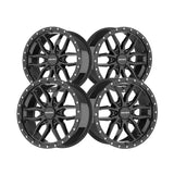 1 X MAYHEM VECTOR 20X9 6x139.7 106 Hub 18 Offset Gloss Black Wheel Rim