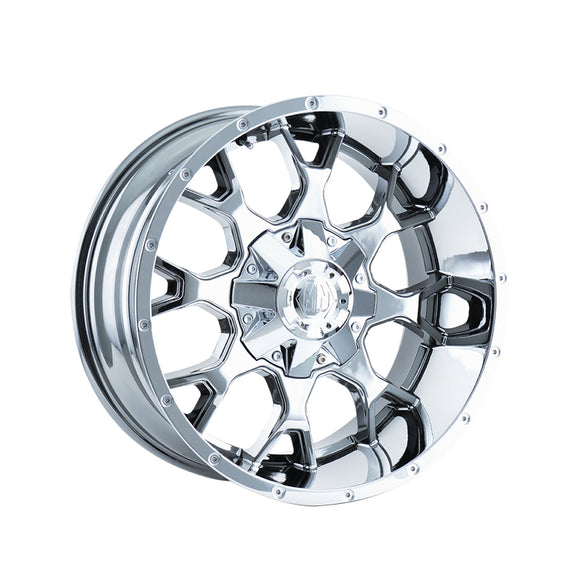 1 X MAYHEM WARRIOR 18X9 5-114.3/5-127 87 Hub 18 Offset Chrome Wheel Rim