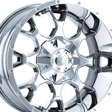 1 X MAYHEM WARRIOR 18X9 5-114.3/5-127 87 Hub 18 Offset Chrome Wheel Rim