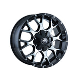 1 X MAYHEM WARRIOR 17X9 6-135/6-139.7 106 Hub 18 Offset Black Wheel Rim