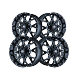 1 X MAYHEM WARRIOR 20X10 8-180 124.1 Hub -25 Offset Black Wheel Rim