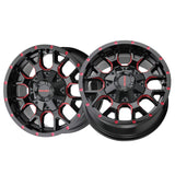 1 X MAYHEM WARRIOR 17X9 5-127/5-139.7 87 Hub -12 Offset Black Wheel Rim