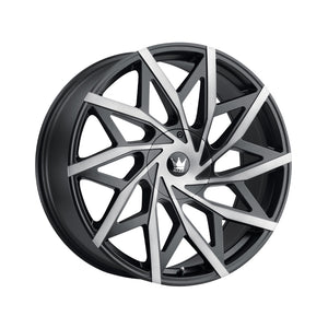 1 X MAZZI BIG EASY 22X9.5 5-127/5-139.7 87 Hub 18 Offset Black Wheel Rim