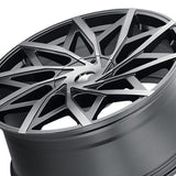 1 X MAZZI BIG EASY 22X9.5 5-127/5-139.7 87 Hub 18 Offset Black Wheel Rim